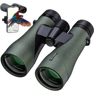 12X50 Professional HD Binoculars for Adults with Phone Adapter, High Power